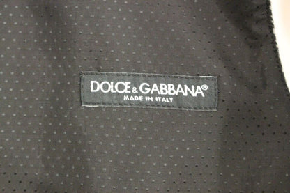 Gray Cotton Blend Logo Vest Gilet Weste Dolce & Gabbana
