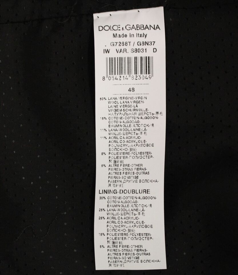 Gray Wool Blend Logo Vest Gilet Weste Dolce & Gabbana