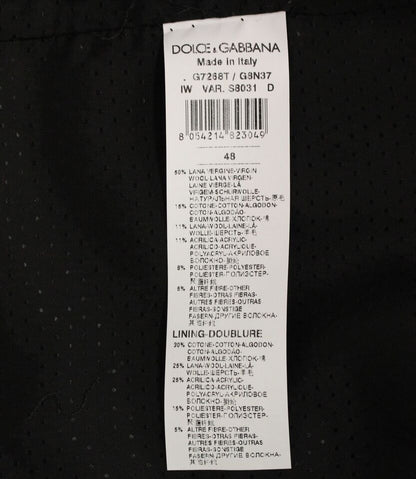 Gray Wool Blend Logo Vest Gilet Weste Dolce & Gabbana
