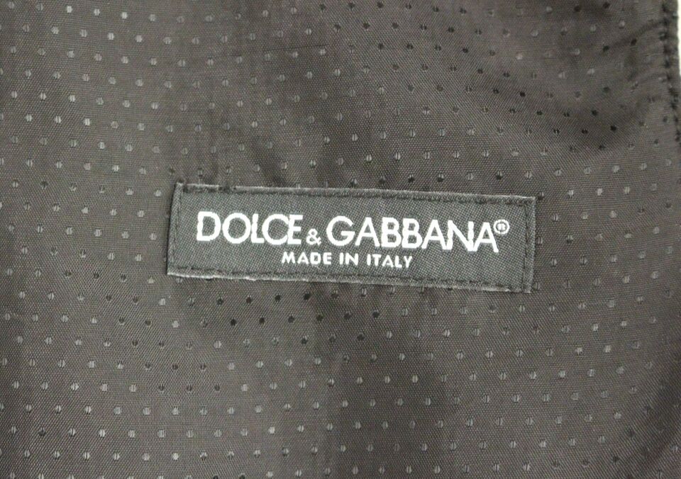 Gray Wool Blend Logo Vest Gilet Weste Dolce & Gabbana