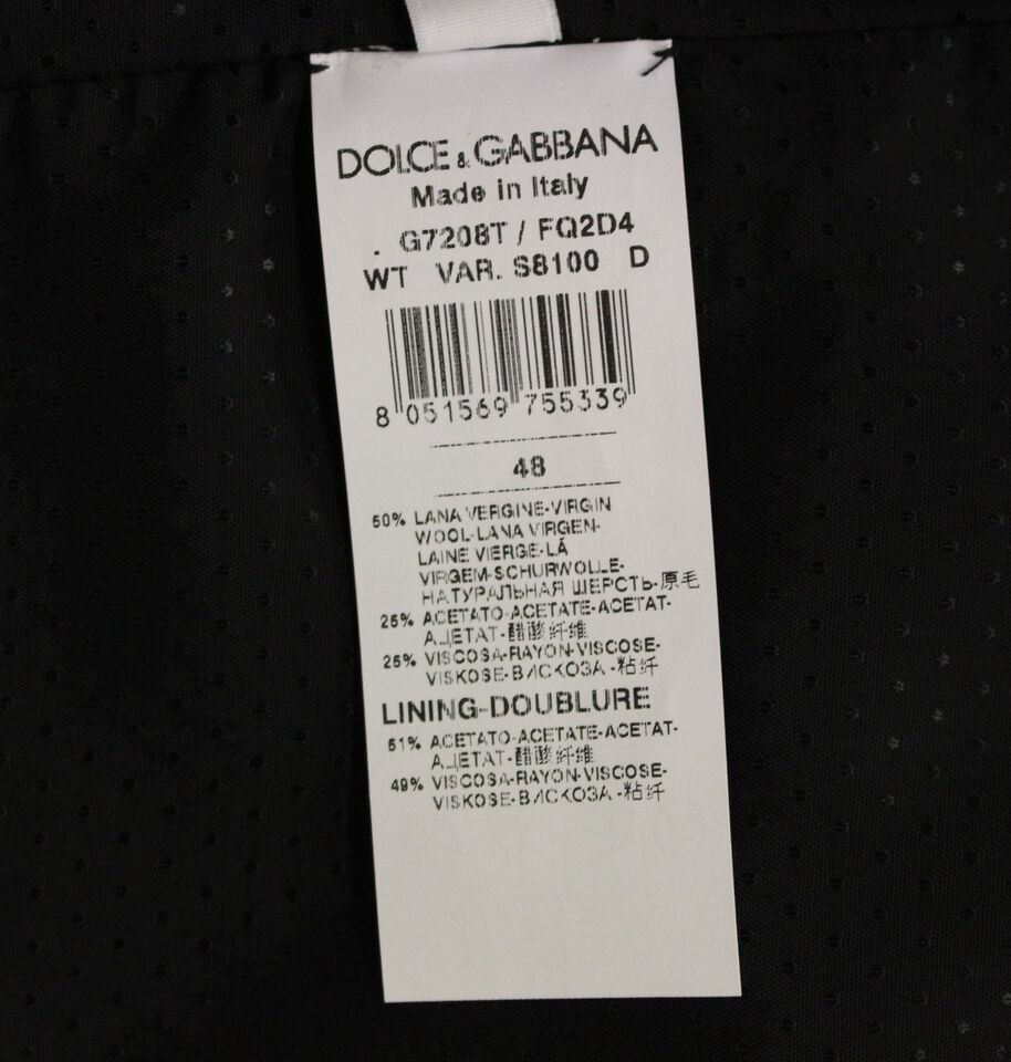 Gray Wool Blend Vest Gilet Weste Dolce & Gabbana