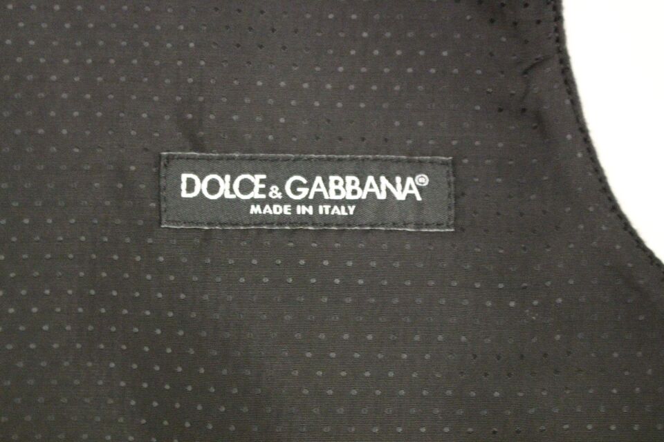 Gray Wool Blend Vest Gilet Weste Dolce & Gabbana