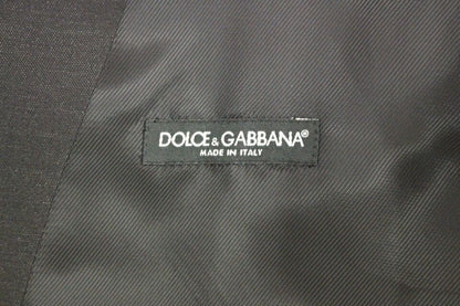 Gray Wool Silk Dress Vest Gilet Weste Dolce & Gabbana