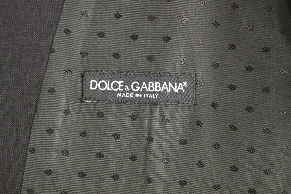 Black Wool Formal Dress Vest Gilet Weste Dolce & Gabbana