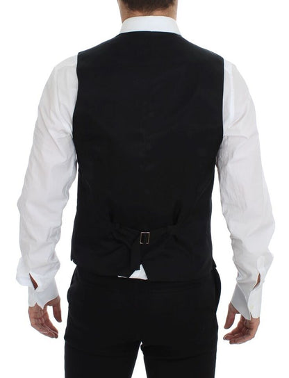 Gray Wool Formal Dress Vest Gilet Weste Dolce & Gabbana