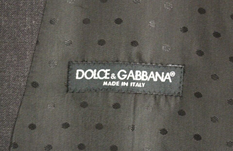 Gray Wool Formal Dress Vest Gilet Weste Dolce & Gabbana