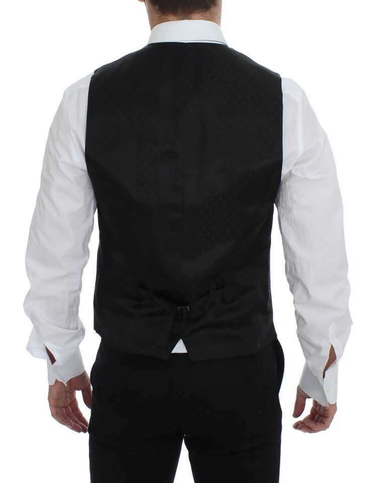 Gray Wool Formal Dress Vest Gilet Weste Dolce & Gabbana