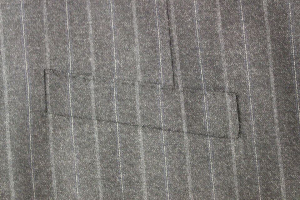 Gray Striped Wool Logo Vest Gilet Weste Dolce & Gabbana