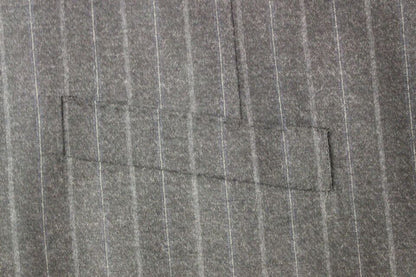 Gray Striped Wool Logo Vest Gilet Weste Dolce & Gabbana