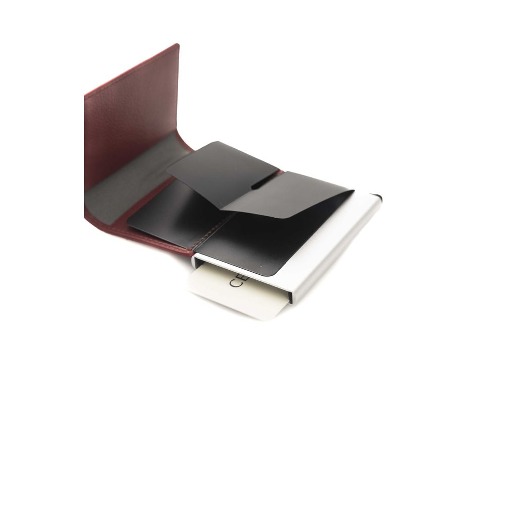 Red Calfskin Men Wallet