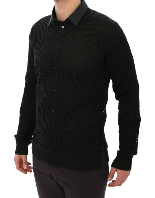 Dark Green Runway Netz Pullover Netted Sweater Dolce & Gabbana