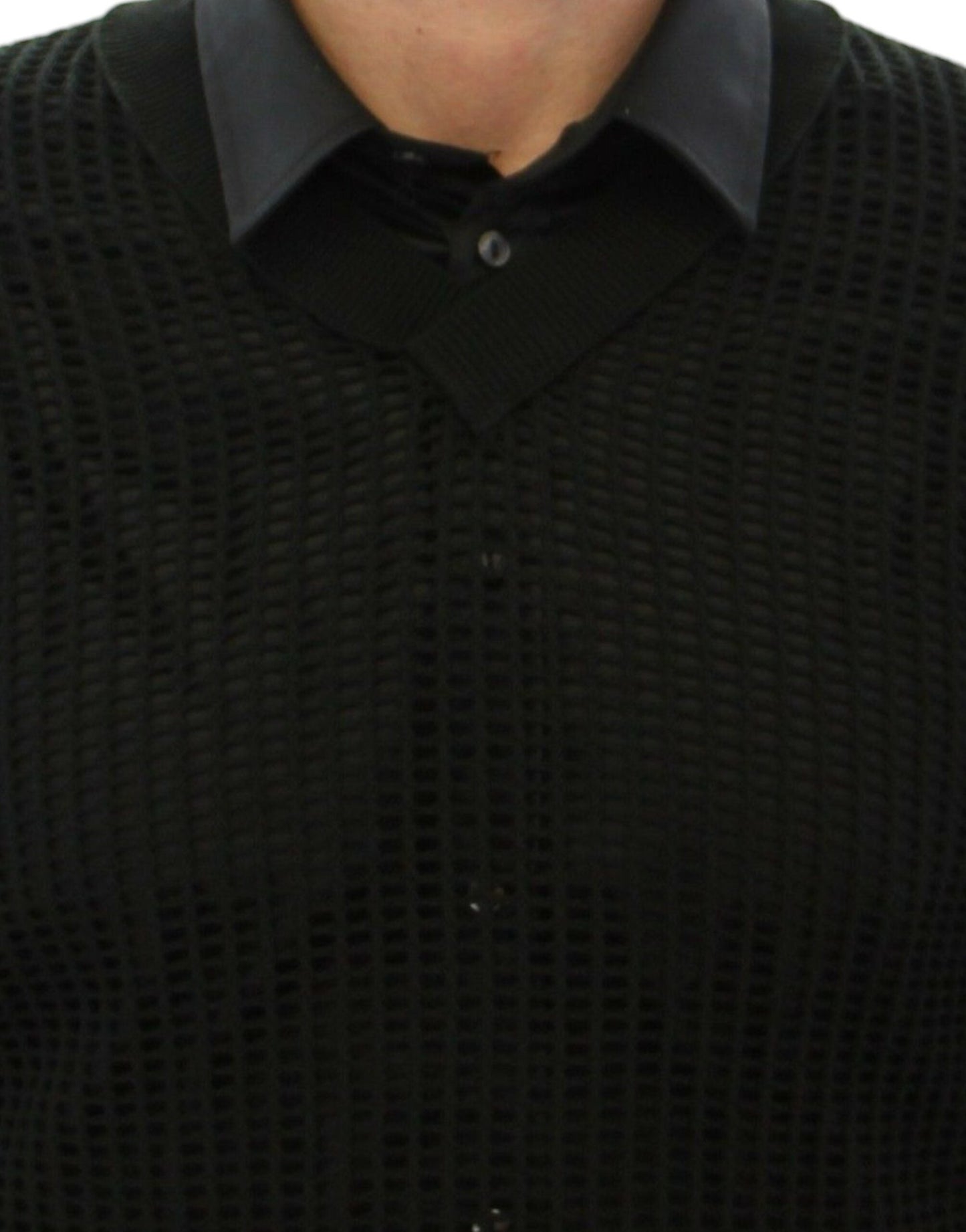 Dark Green Runway Netz Pullover Netted Sweater Dolce & Gabbana