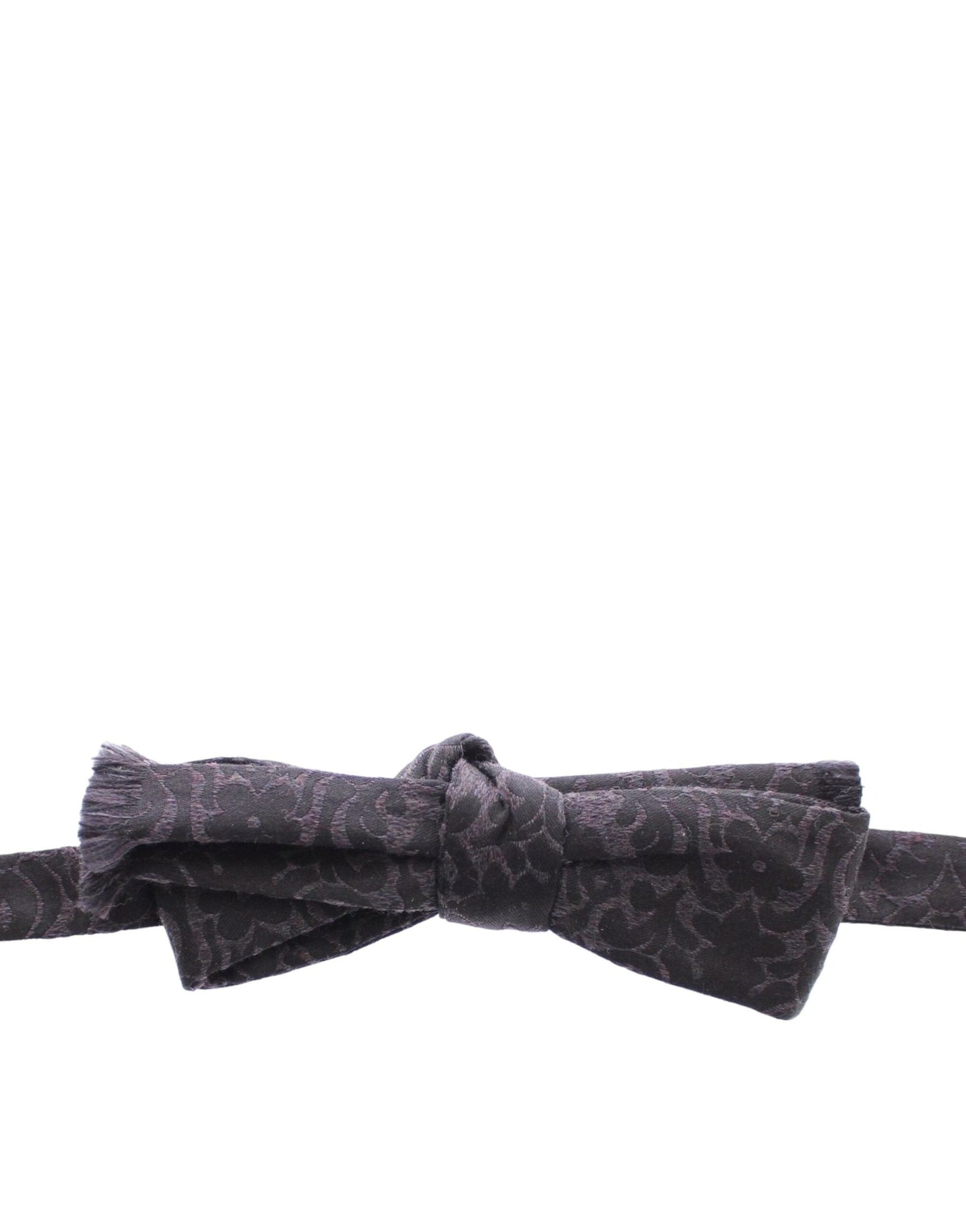 Gray Black Wool Bow Tie Dolce & Gabbana