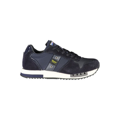 Blue Polyester Sneaker