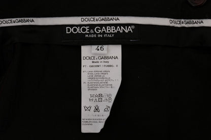 Purple Wool Stretch Formal Pants Dolce & Gabbana