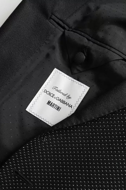 Dark Gray Jacquard MARTINI Single Breasted Coat Blazer