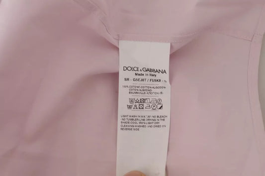 Light Pink Cotton Dress Formal Men GOLD Shirt