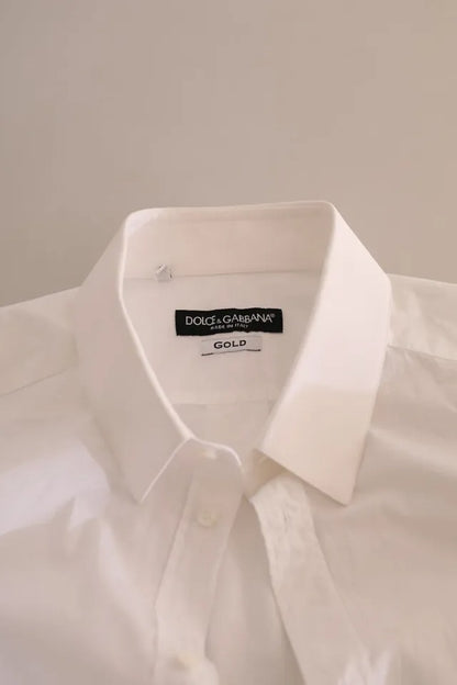 White GOLD Formal Cotton Tuxedo Dress Shirt