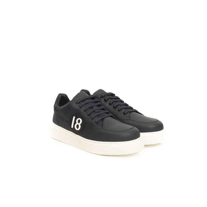 Blue Cowhide Men Sneaker