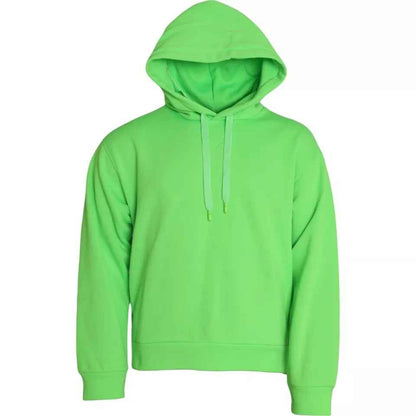 Green Logo Hooded Pullover Sweatshirt Sweater