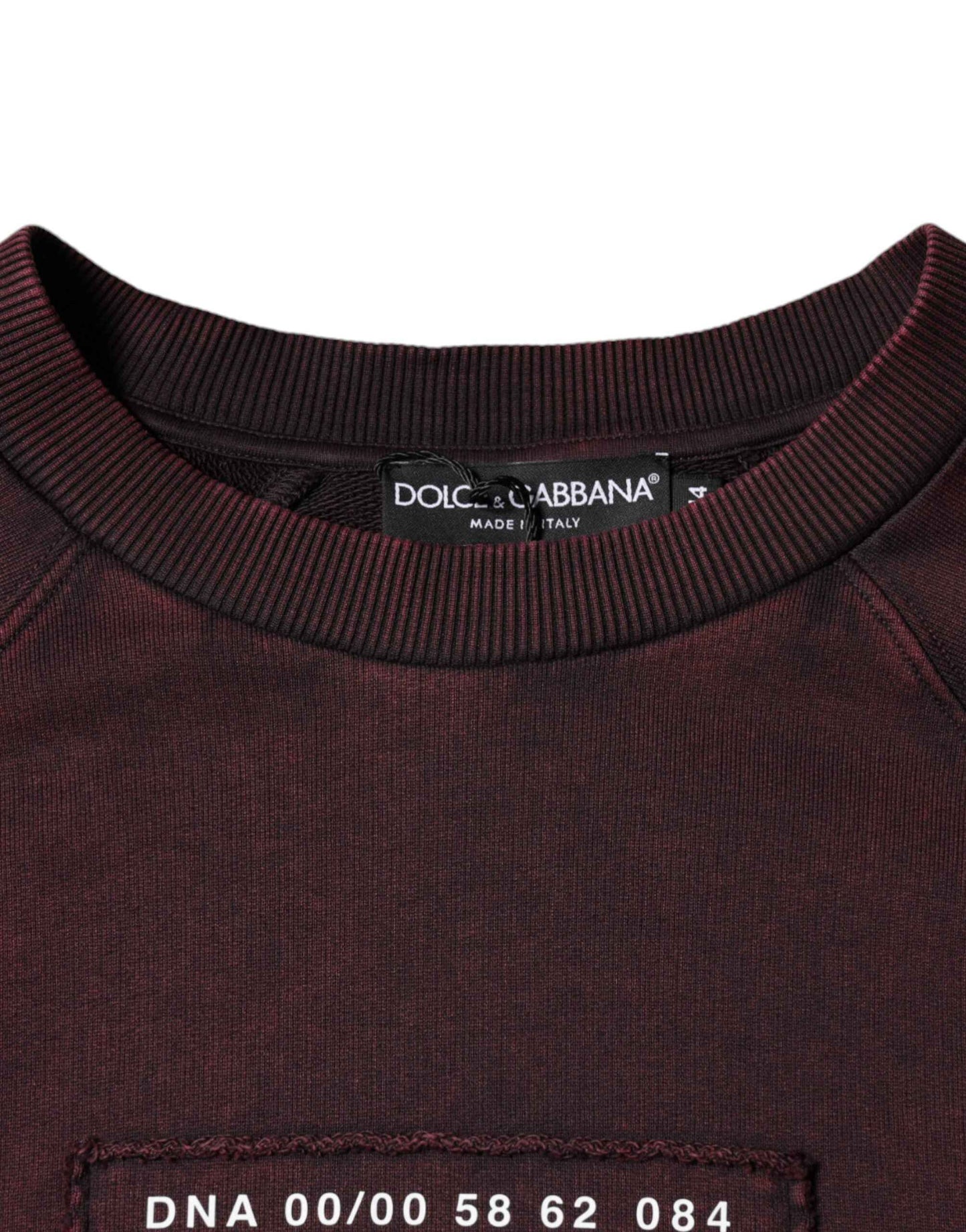 Maroon Logo Crew Neck Men Sweatshirt Sweater