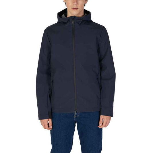Blue Polyester Shell Jacket
