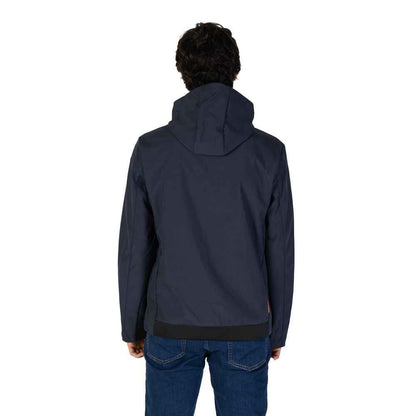 Blue Polyester Shell Jacket