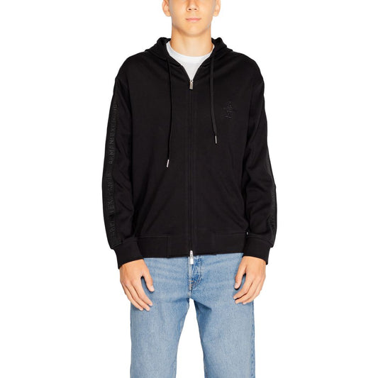 Black Cotton Hoodie
