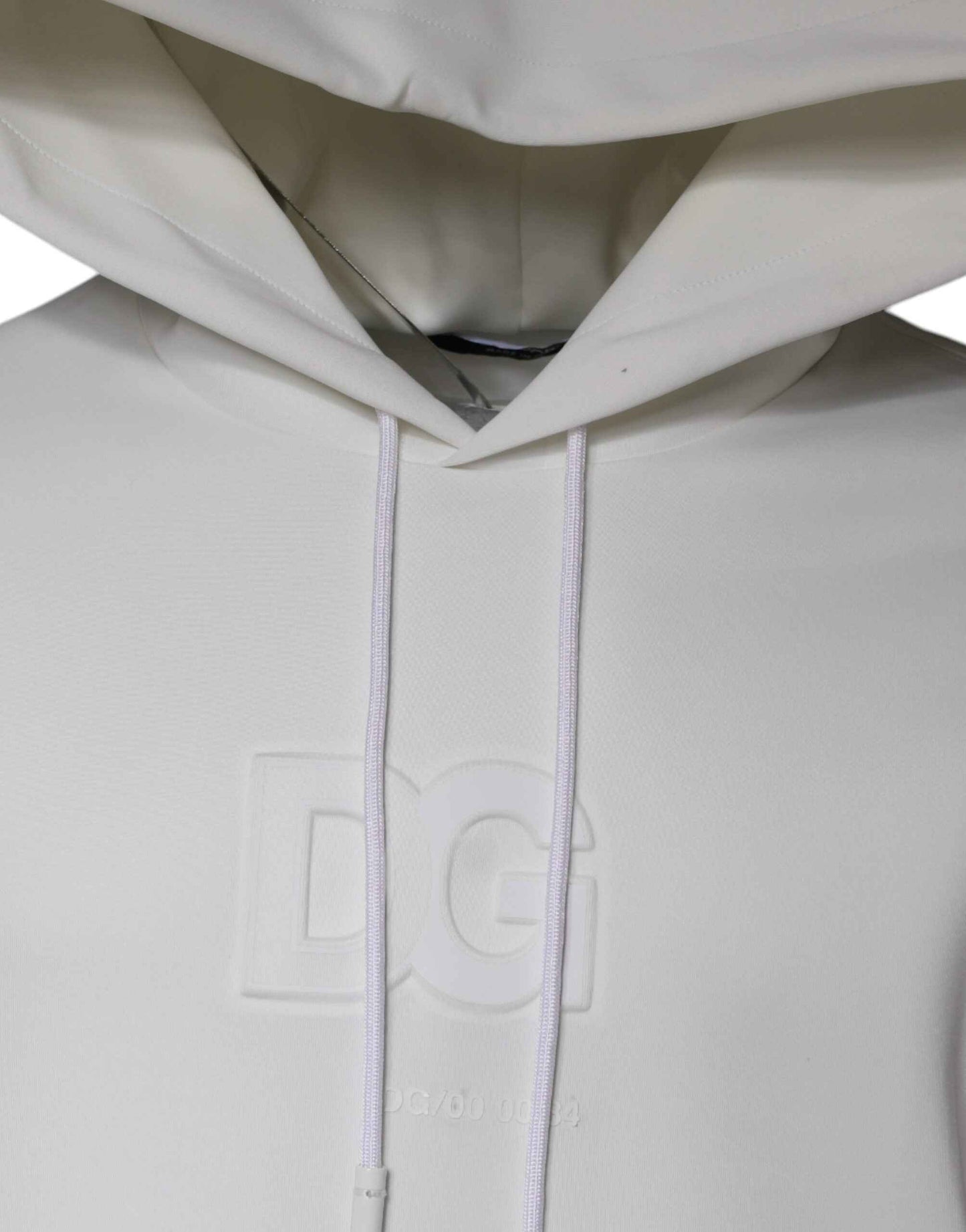 White DG Logo Hooded Men Sweatshirt Sweater