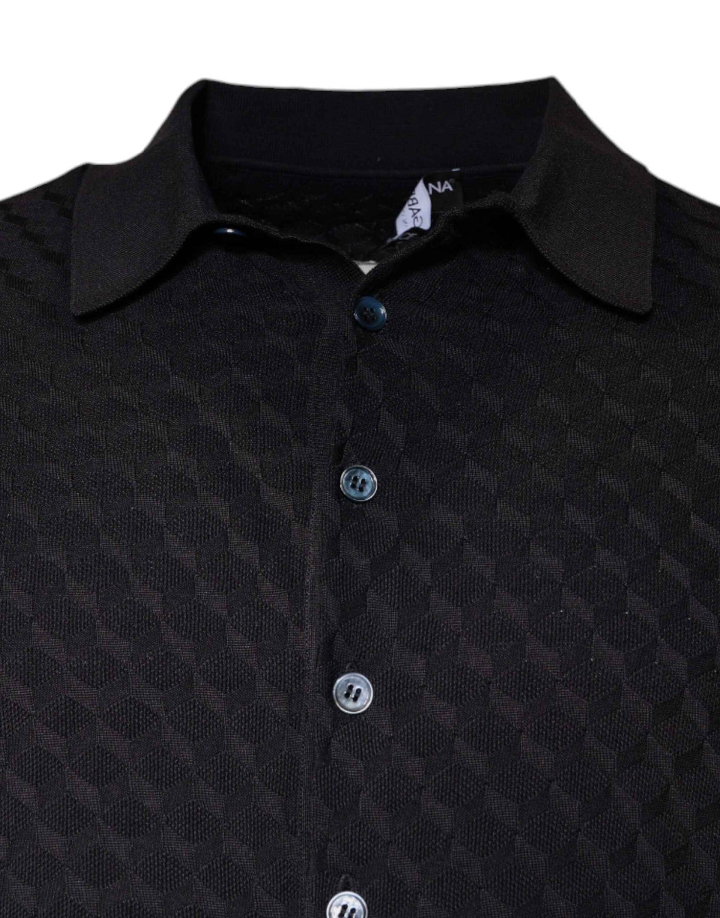 Multicolor Silk Button Down Collared T-shirt