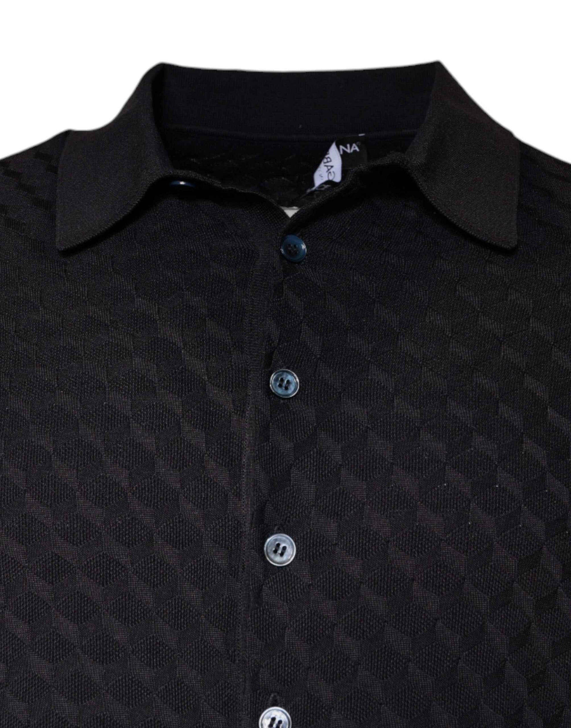 Multicolor Silk Button Down Collared T-shirt