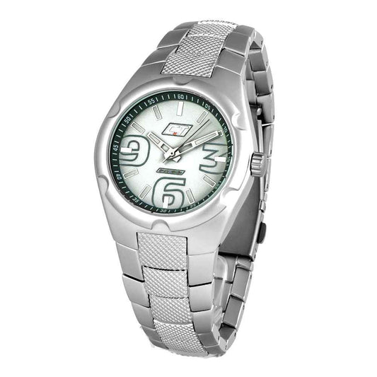 Silver Polycarbonate Dress Watch