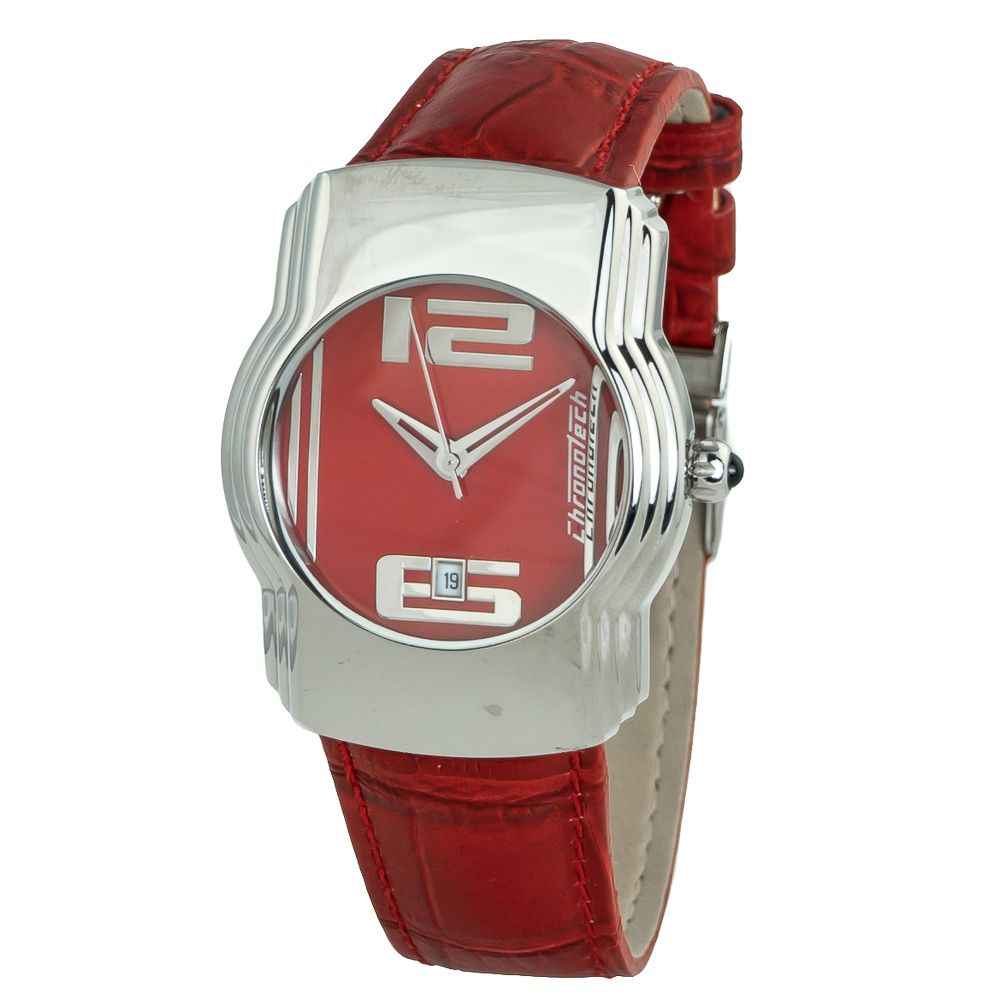 Multicolor Leather Dress Watch