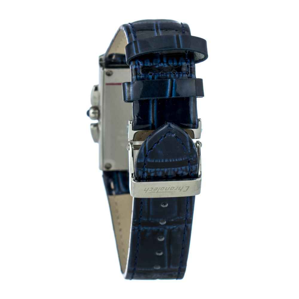 Blue Leather Dress Watch