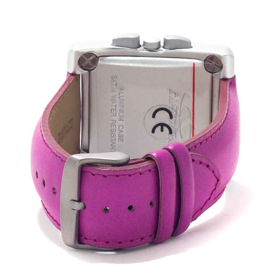 Purple Leather Dress Watch
