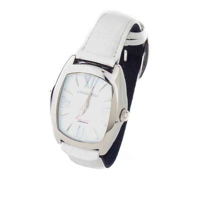 Black Leather Dress Watch