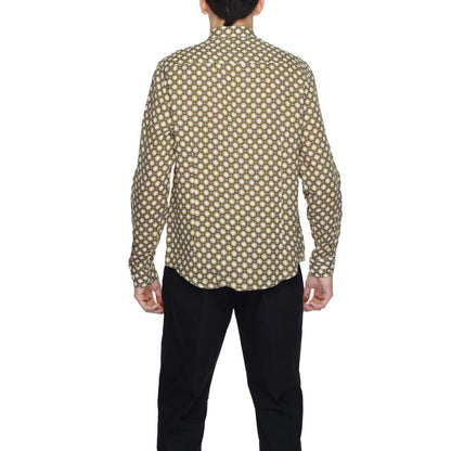 Beige Linen Pattern Shirt