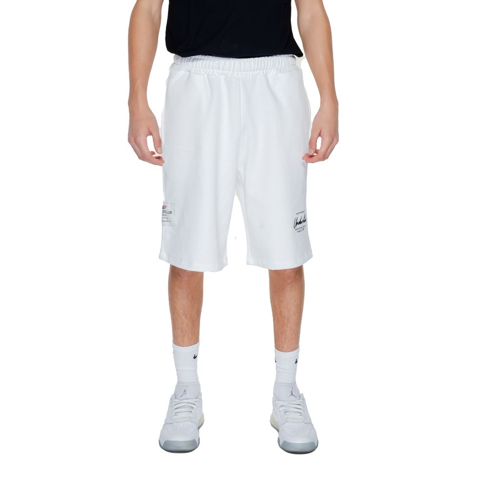 White Cotton Bermuda Shorts