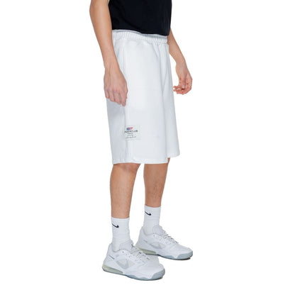 White Cotton Bermuda Shorts