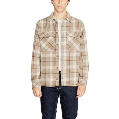 Beige Polyester Pattern Shirt