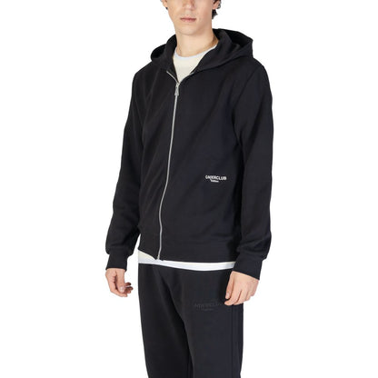 Black Cotton Hoodie