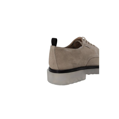 Beige Polyethylene Oxfords And Derbies
