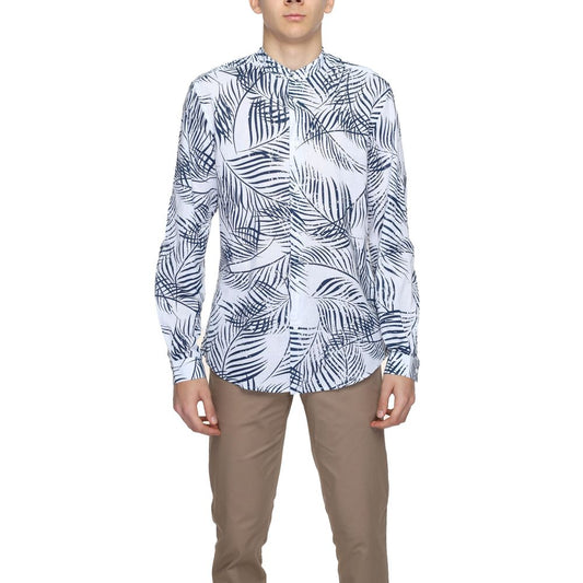 Blue Cotton Pattern Shirt