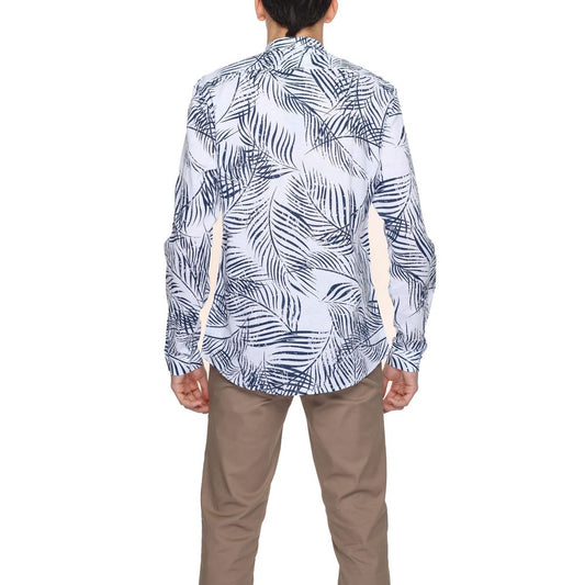 Blue Cotton Pattern Shirt