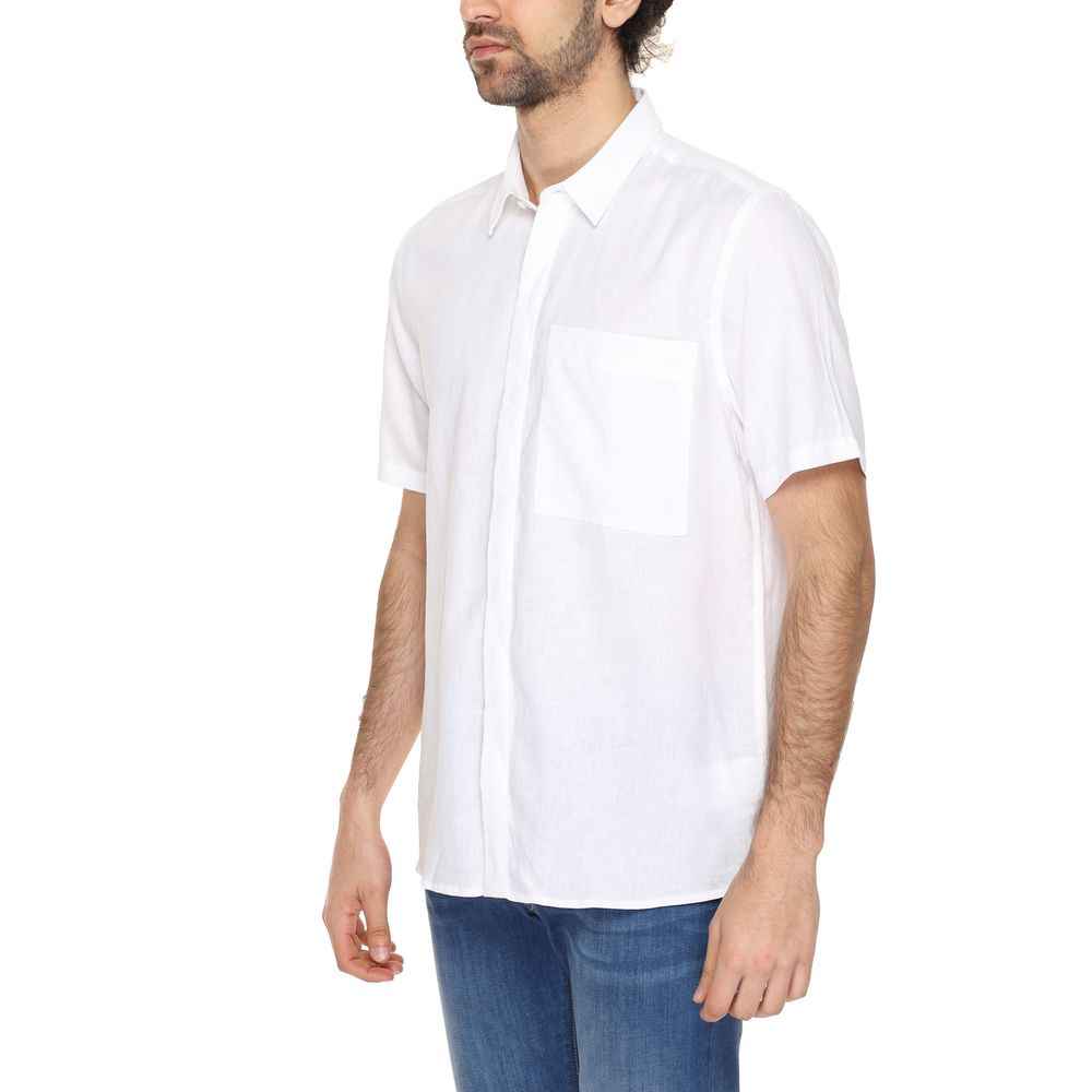White Linen Shortsleeve Shirt