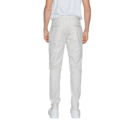 Beige Cotton Dress Pants