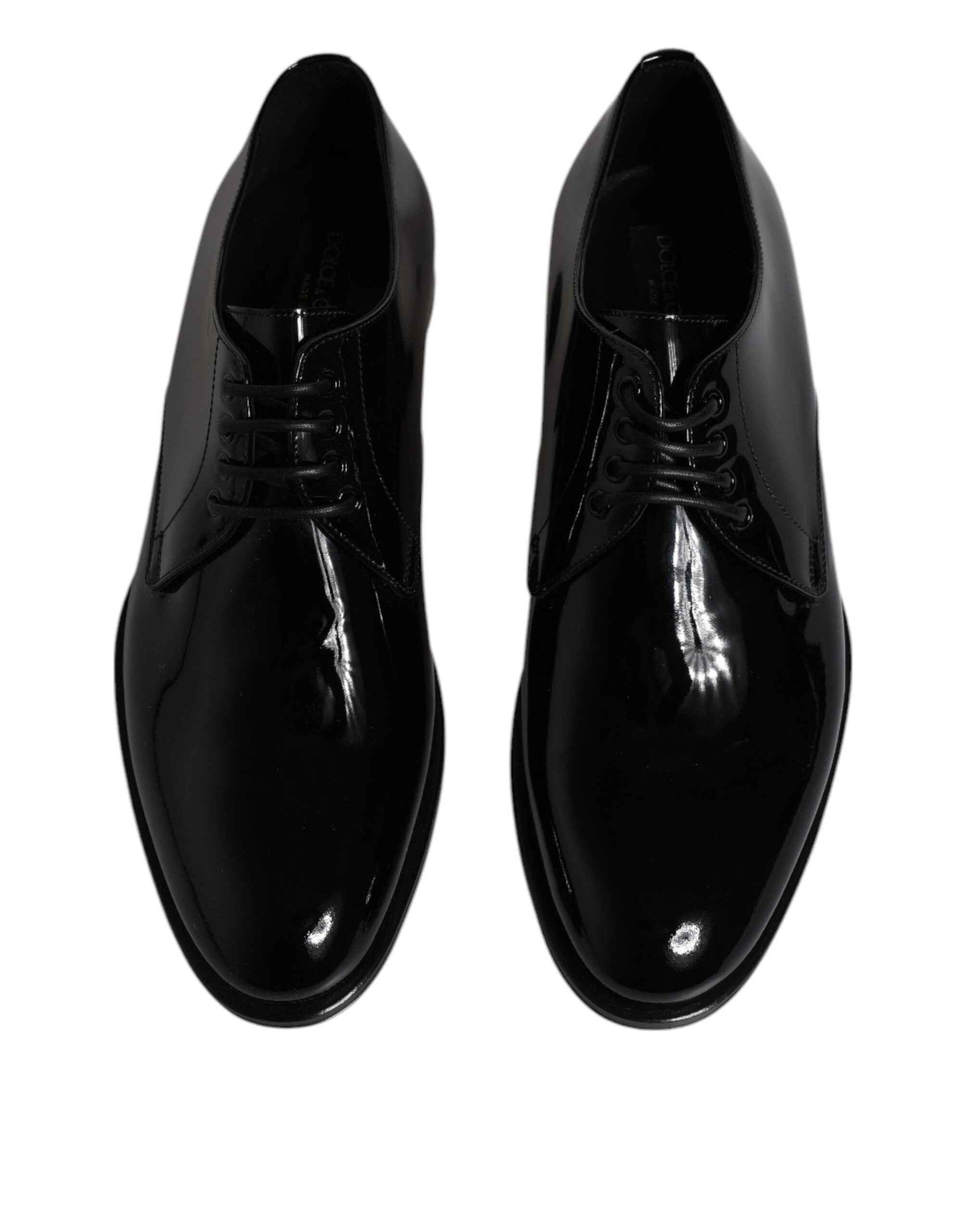Black Patent Leather Derby Formal Dress Shoes
