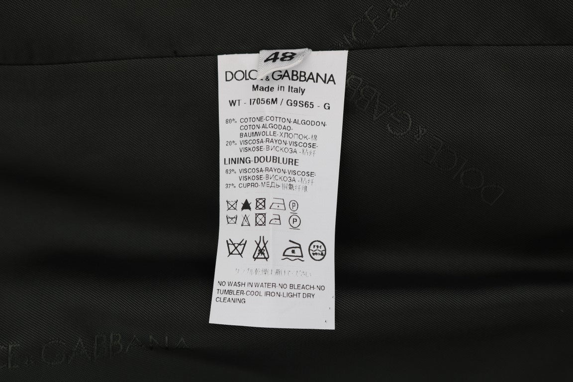 Black STAFF Cotton Striped Vest Dolce & Gabbana