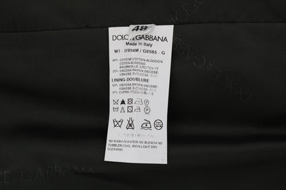 Black STAFF Cotton Striped Vest Dolce & Gabbana