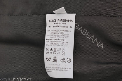 Gray STAFF Cotton Striped Vest Dolce & Gabbana